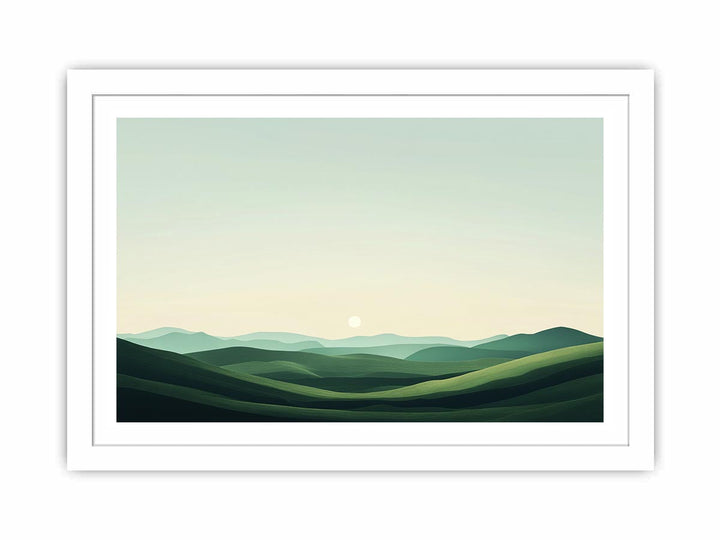 Green landscape Streched canvas