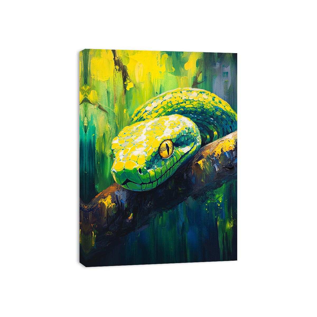 Green Tree Python Canvas Print
