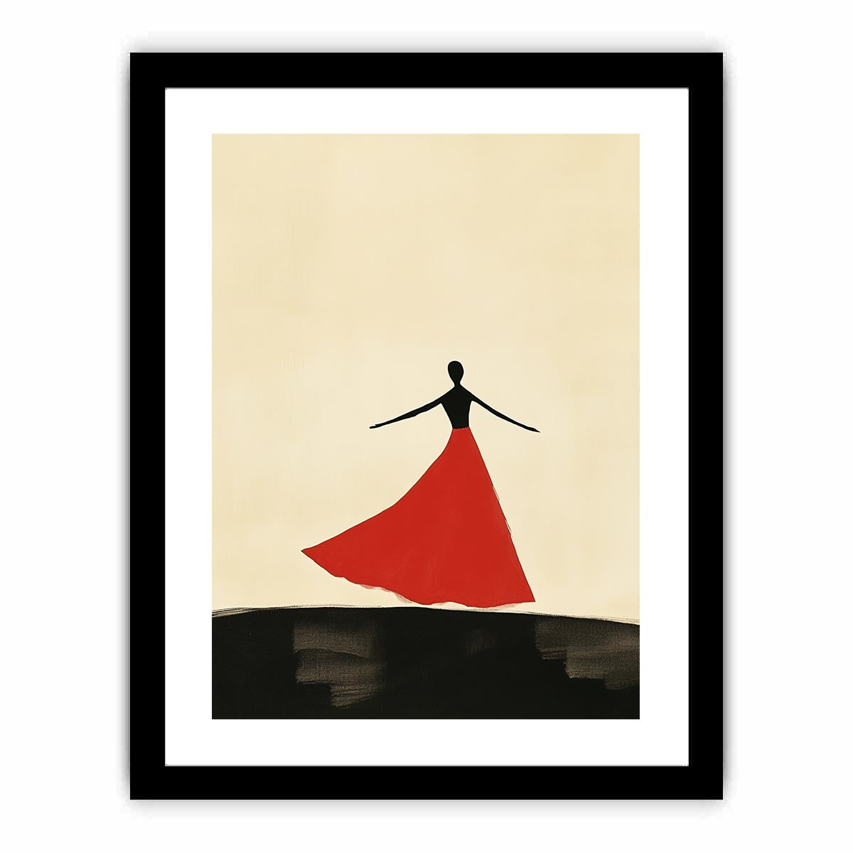 She danced  Art Print