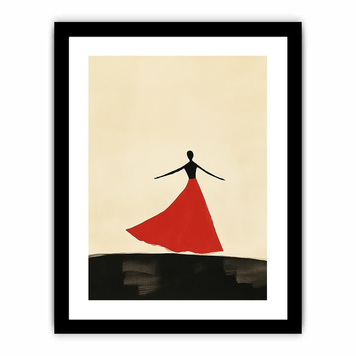 She danced  Art Print