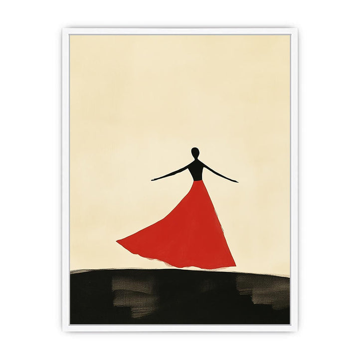 She danced Framed Print