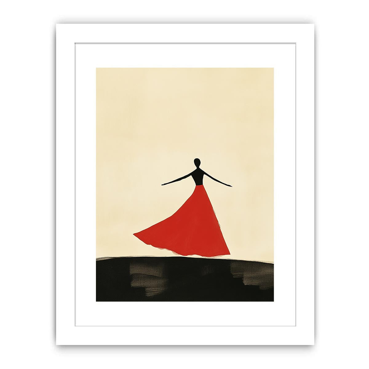 She danced Streched canvas