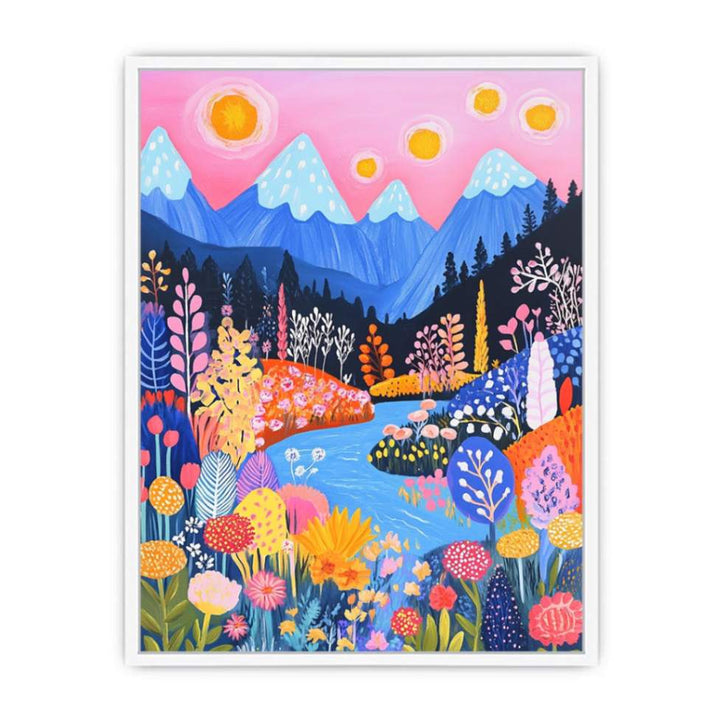 Silver Stream Framed Print
