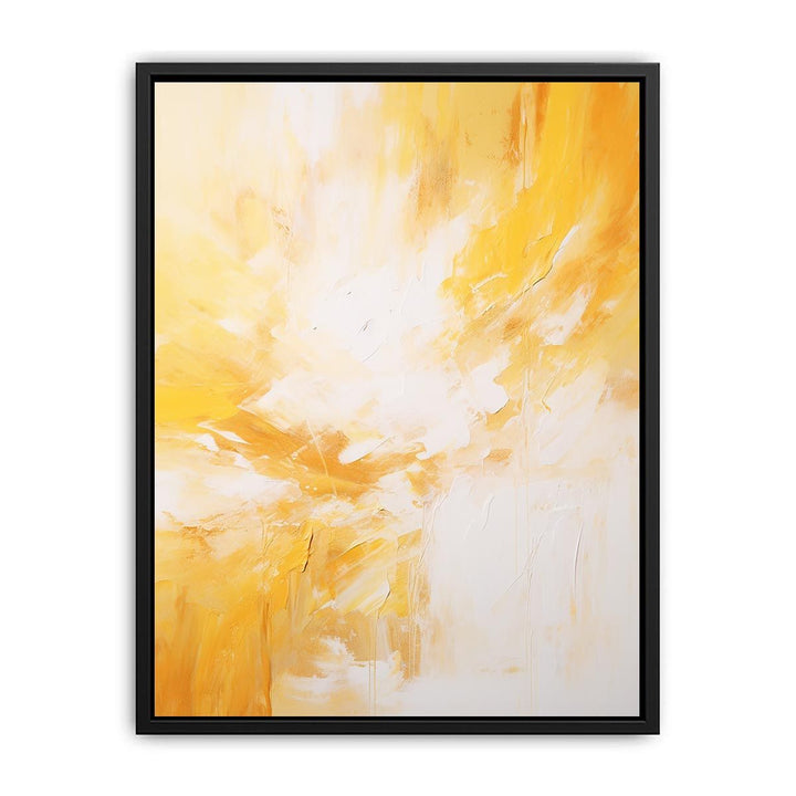 yellow white Abstract  Painting