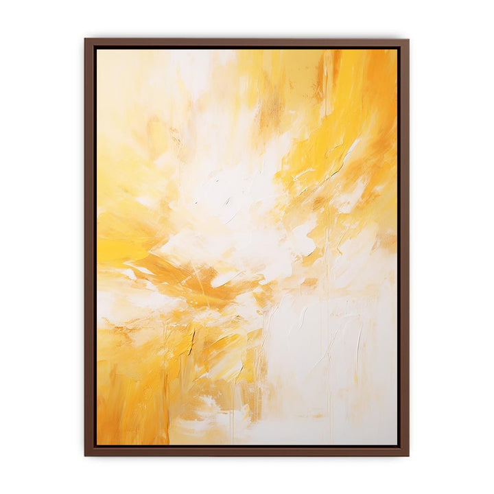 yellow white Abstract  Poster