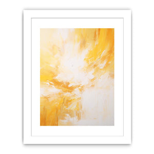 yellow white Abstract Streched canvas