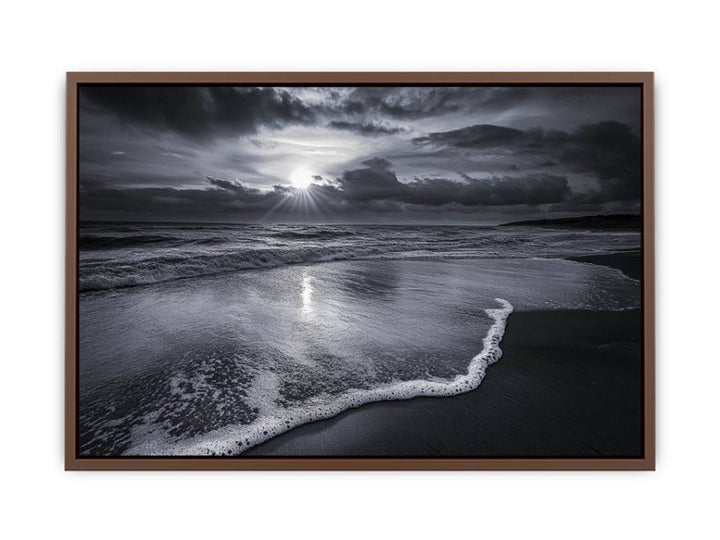 monochrome beach  Poster