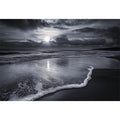 monochrome beach