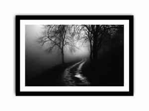 monochrome path  Art Print