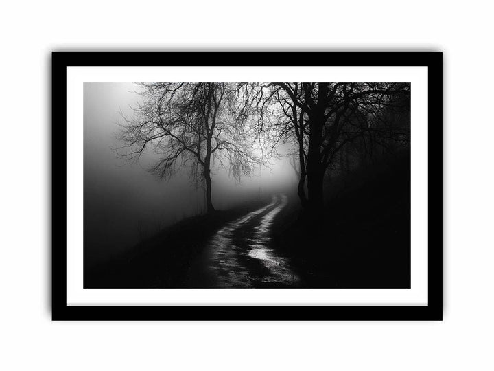 monochrome path  Art Print