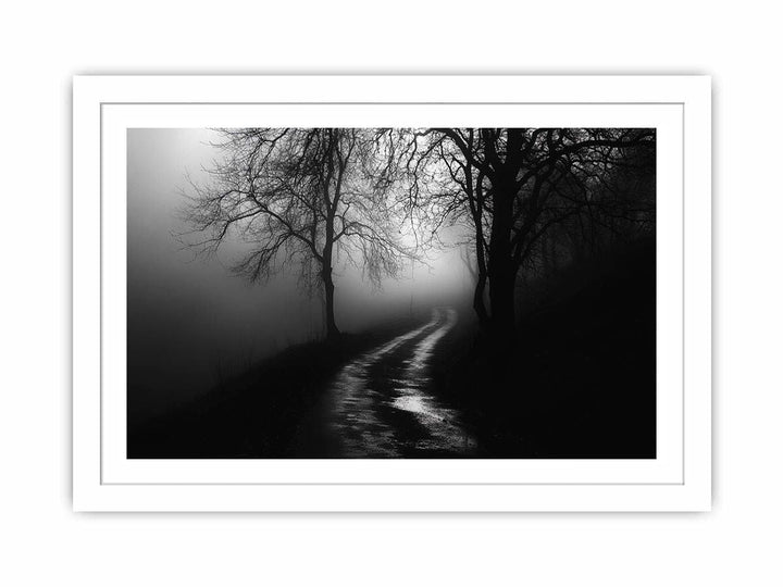 monochrome path Streched canvas