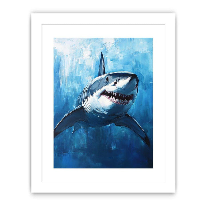 Great White Shark Streched canvas