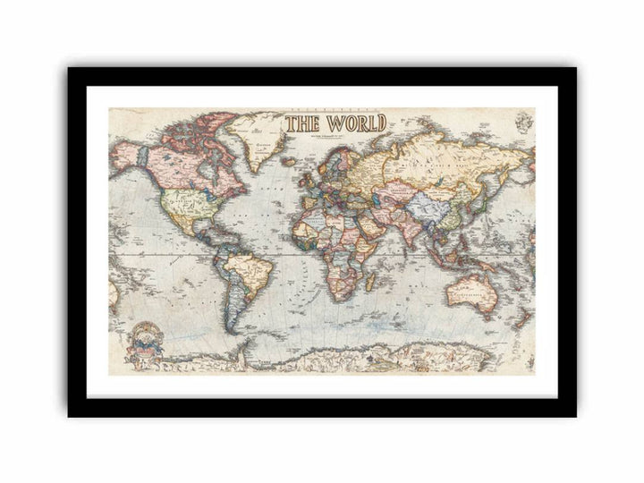 Vintage map 11  Art Print