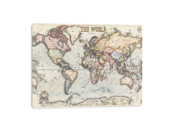 Vintage map 11 Canvas Print