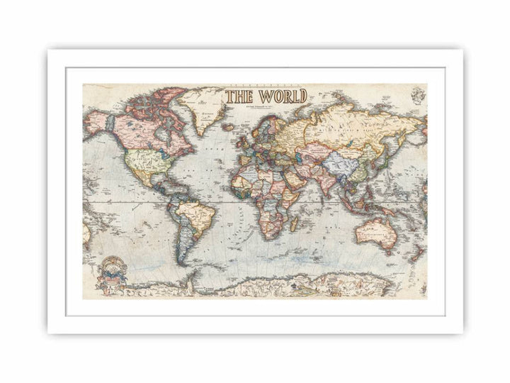 Vintage map 11 Streched canvas