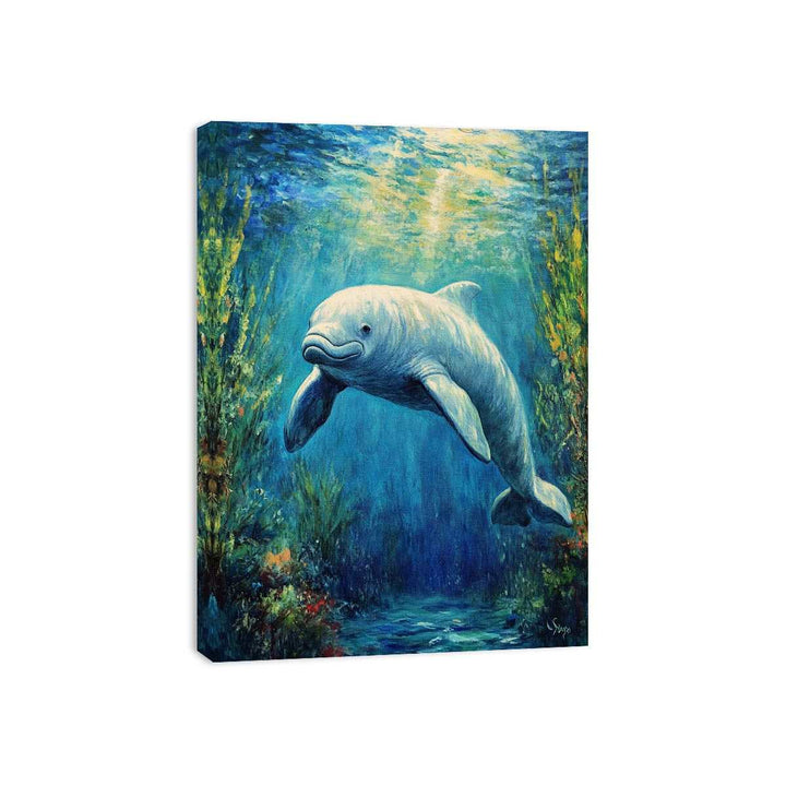 Dugong Canvas Print