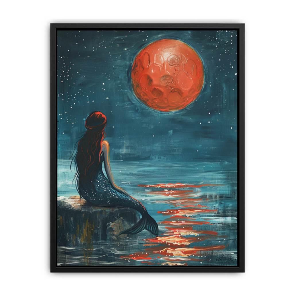 Moonlit Mermaid  Painting