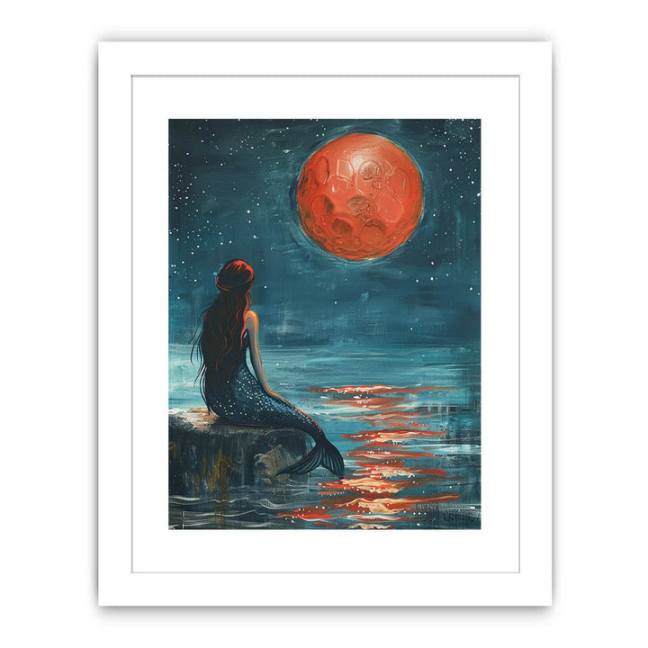 Moonlit Mermaid Streched canvas
