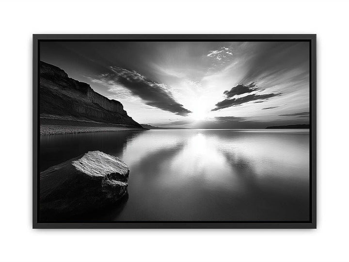 Monochrome  Lake  Painting