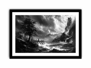 Monochrome Landscape  Art Print