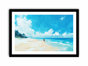 beach walk 21  Art Print
