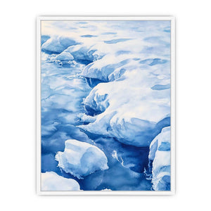 Icy Whispers Framed Print