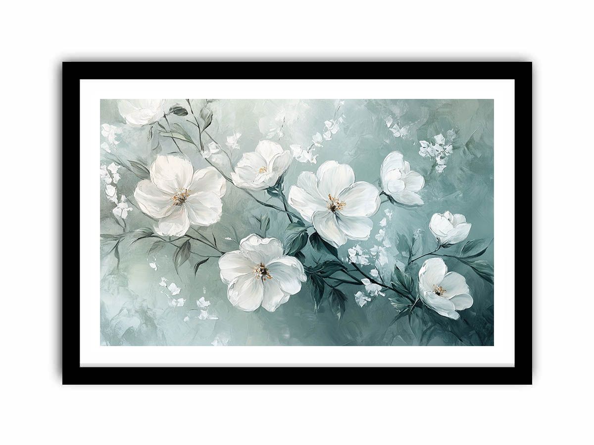Flourish in White  Art Print