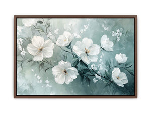 Flourish in White  Poster