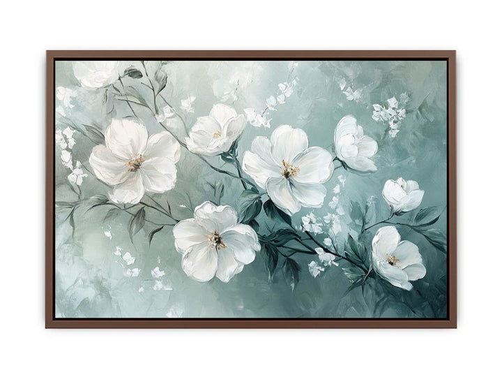 Flourish in White  Poster