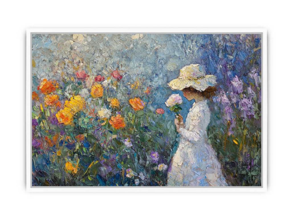 Softly in Bloom Framed Print
