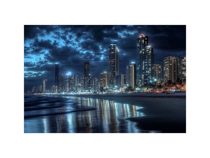 Surfer Paradise In Night