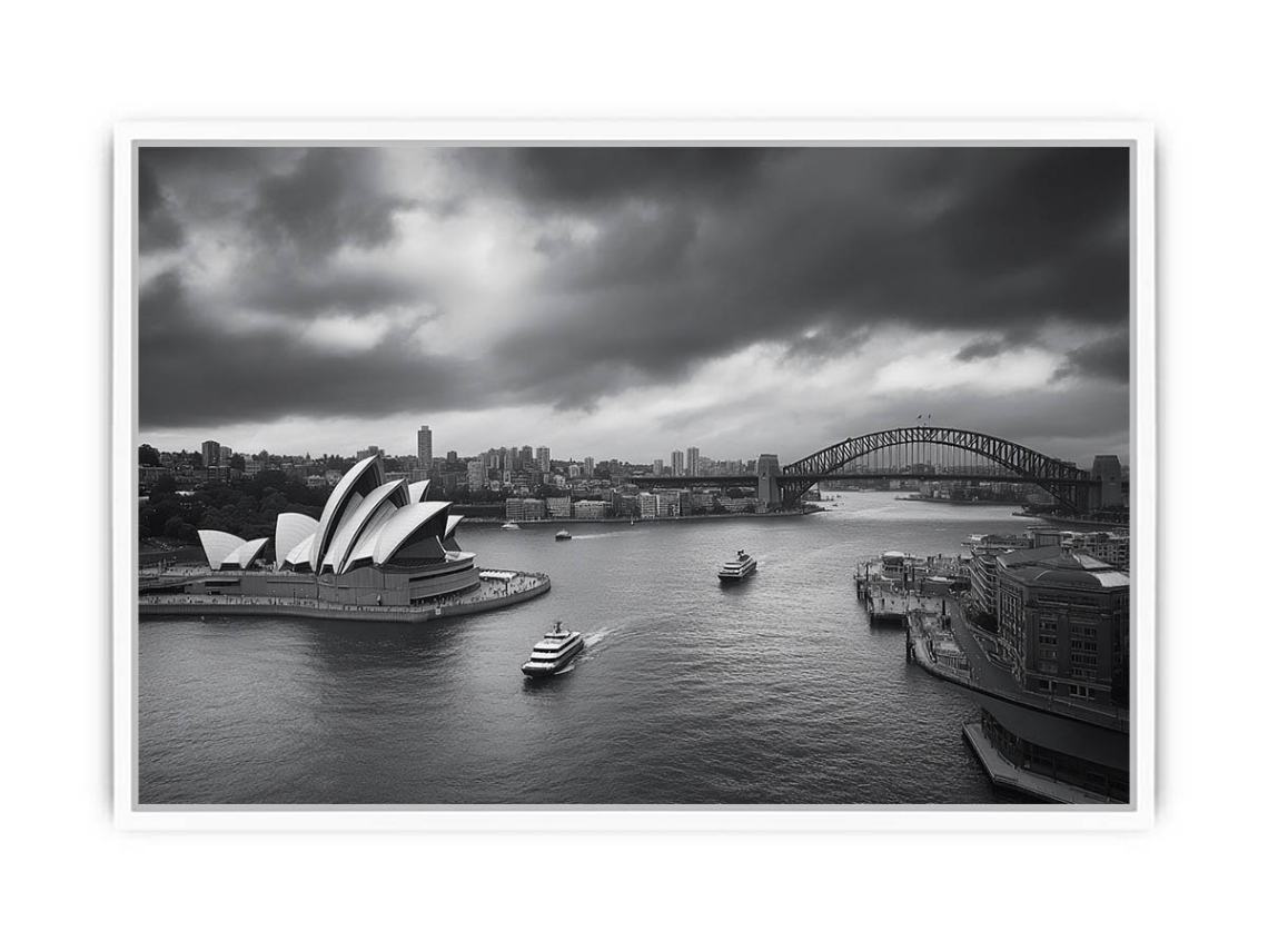 Sydney Skyline Framed Print