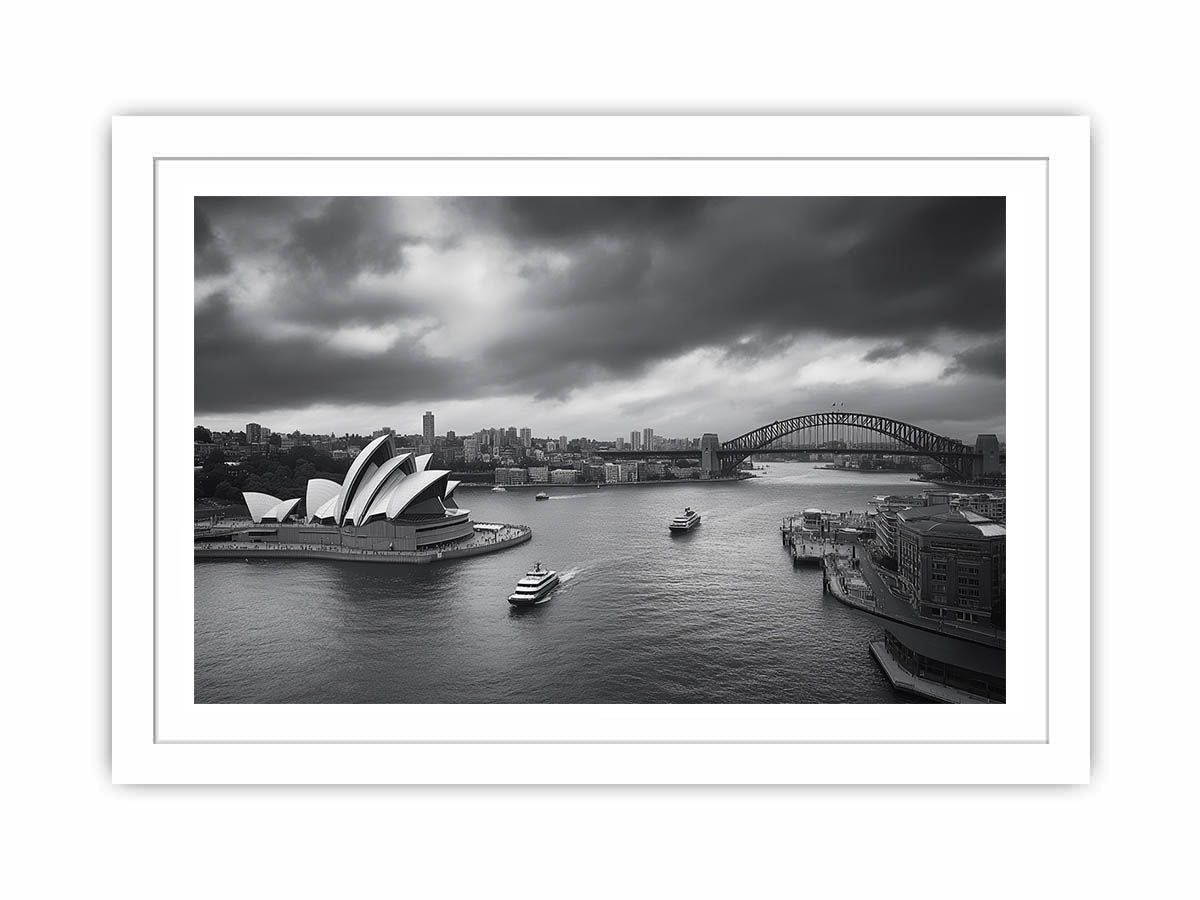 Sydney Skyline Streched canvas