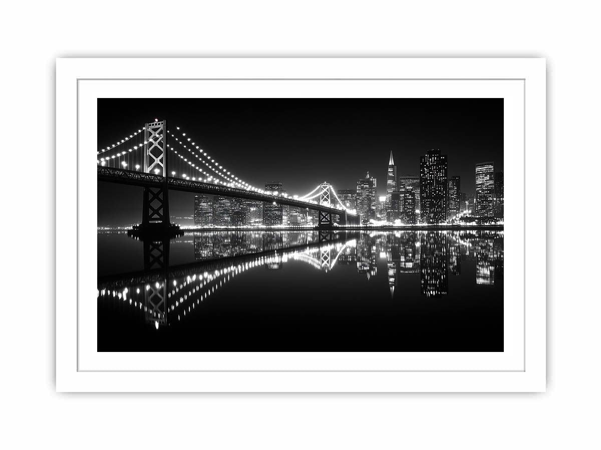 San Francisco Monochrome  Streched canvas