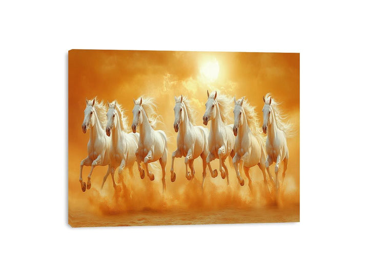 Seven Horses Canvas Print