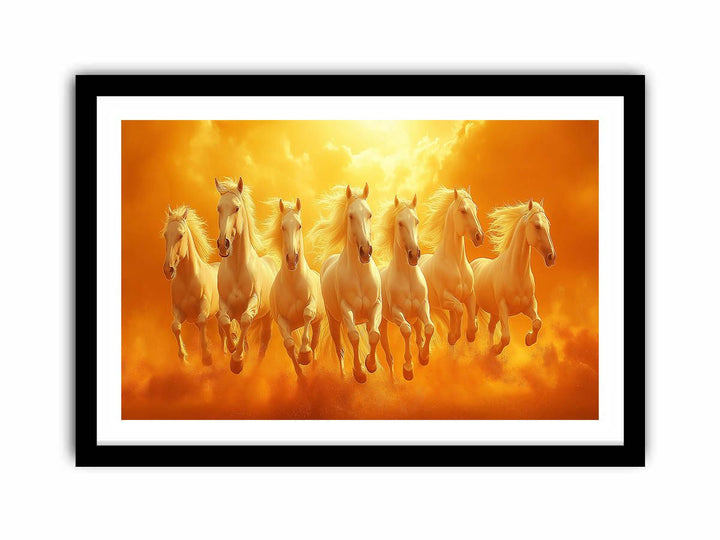seven Horses Painting  Art Print
