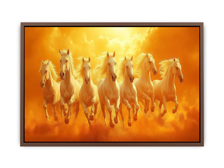 seven Horses Painting  Poster