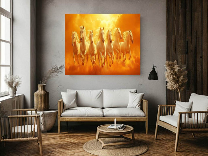 seven Horses Painting 