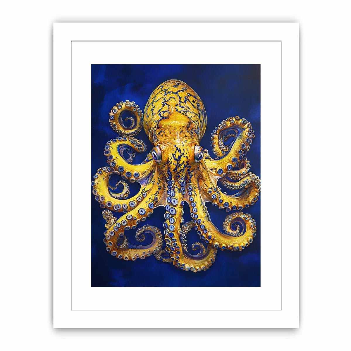 Blue Ringed Octopus Streched canvas