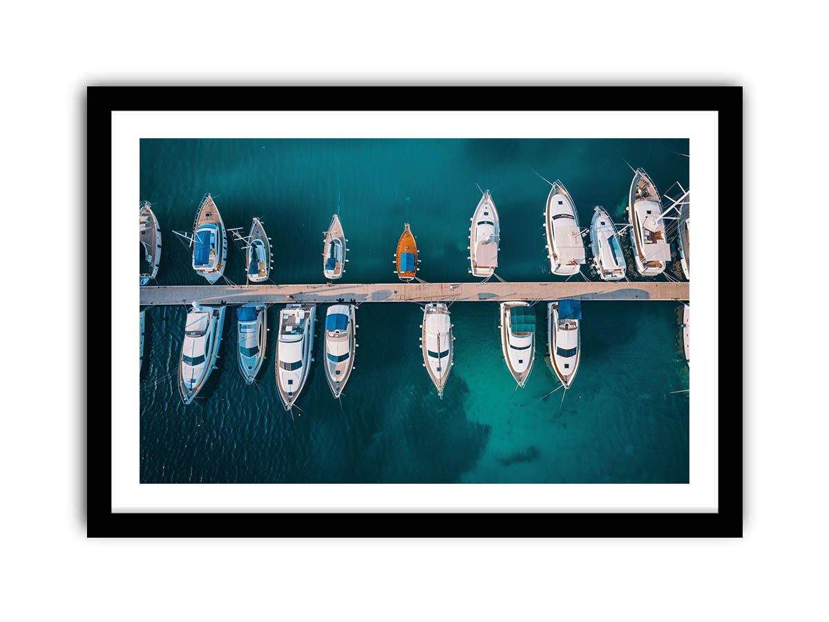 Sailing Silhouettes  Art Print