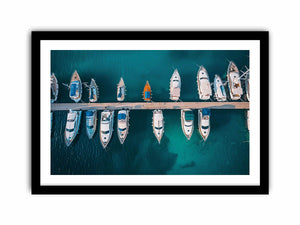 Sailing Silhouettes  Art Print
