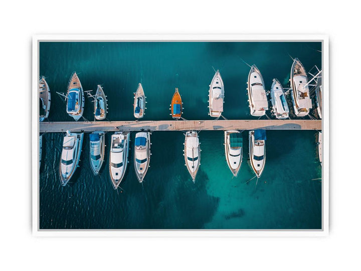 Sailing Silhouettes Framed Print
