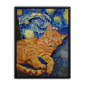 The Starry-Eyed Cat  Painting