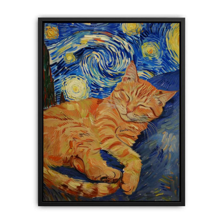 The Starry-Eyed Cat  Painting
