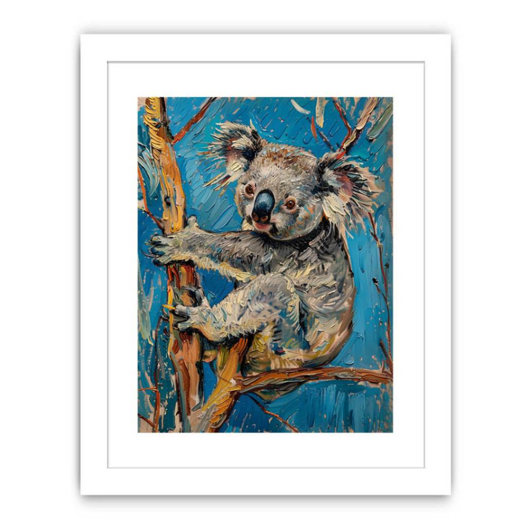Moonlit Koala Streched canvas