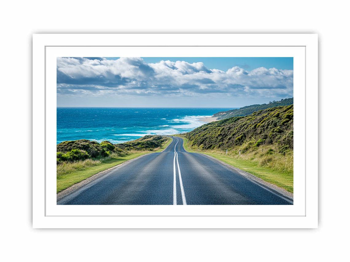 The Scenic Route Streched canvas