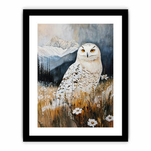 Moonlit Guardian Owl  Art Print