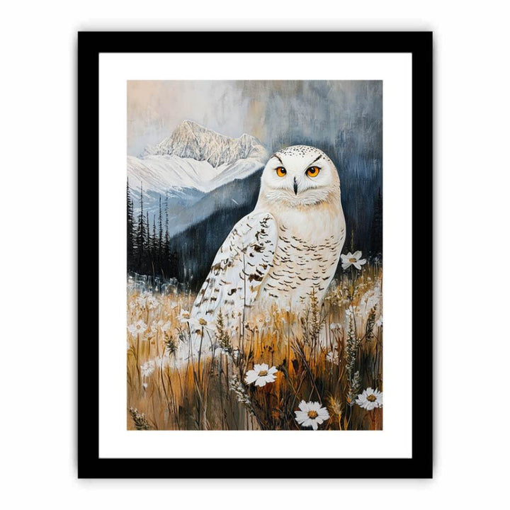 Moonlit Guardian Owl  Art Print