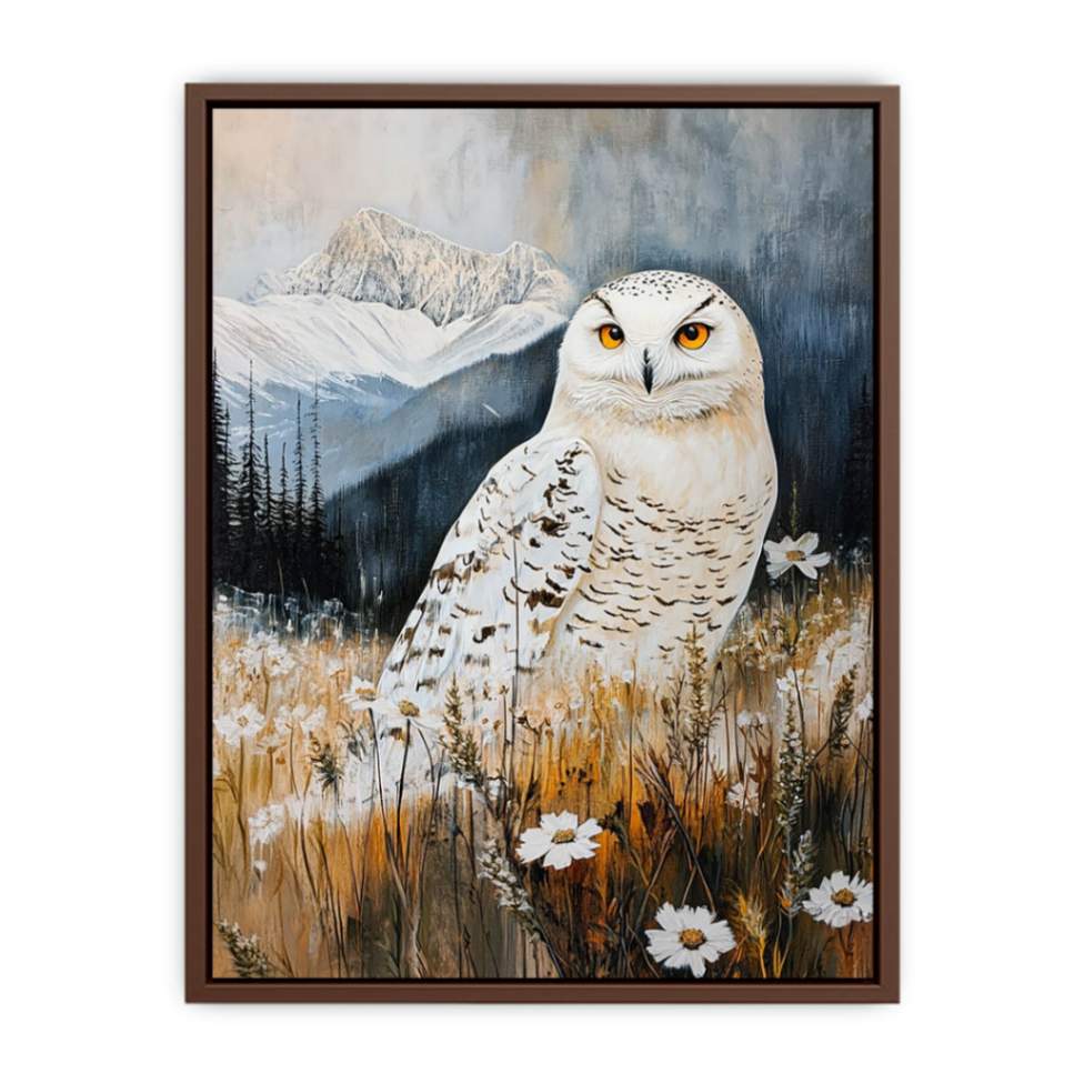 Moonlit Guardian Owl  Poster