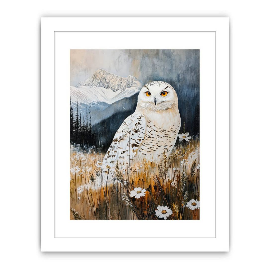 Moonlit Guardian Owl Streched canvas